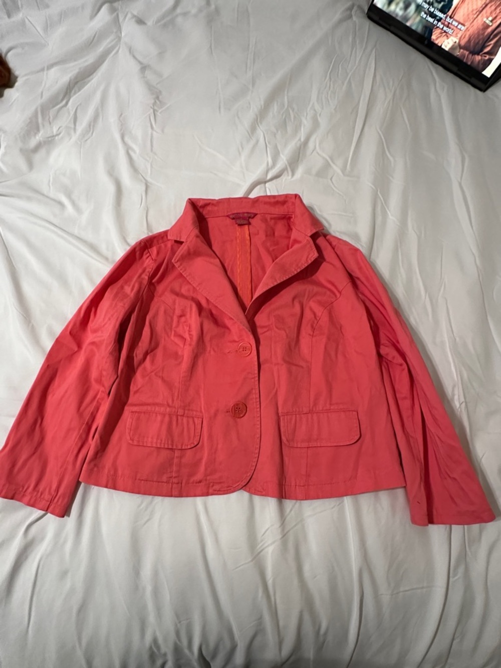 Sunny Leigh Coral Pink Blazer Jacket